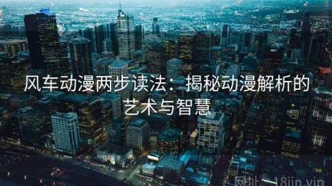 风车动漫两步读法：揭秘动漫解析的艺术与智慧