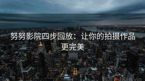 努努影院四步回放：让你的拍摄作品更完美