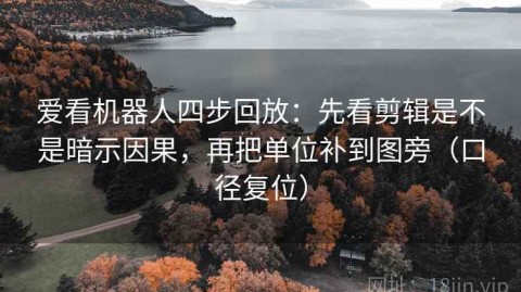 爱看机器人四步回放：先看剪辑是不是暗示因果，再把单位补到图旁（口径复位）
