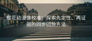 樱花动漫像校准：探索先定性、再证据的四步回放方法