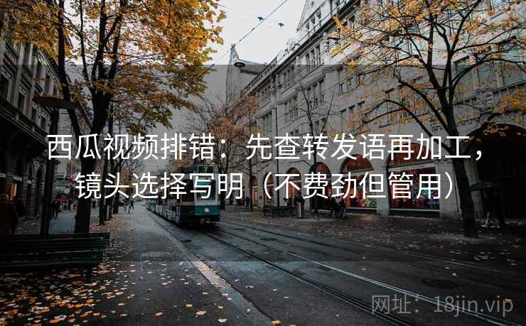 西瓜视频排错：先查转发语再加工，镜头选择写明（不费劲但管用）