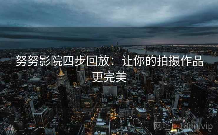 努努影院四步回放：让你的拍摄作品更完美