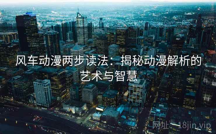 风车动漫两步读法:揭秘动漫解析的艺术与智慧 风车动漫两步读法:揭秘动漫解析的艺术与智慧