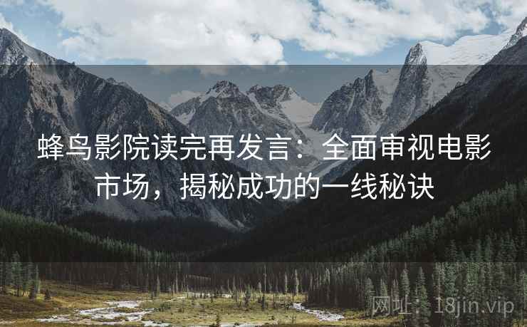 蜂鸟影院读完再发言：全面审视电影市场，揭秘成功的一线秘诀